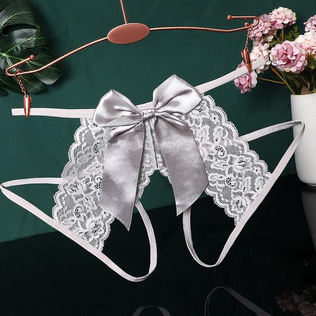 Quần lót ren hoa xẻ đáy cạp cao sexy gợi cảm chip nữ phối nơ khoét đũng hottie quyến rũ  T338  HCM  Hỏa Tốc