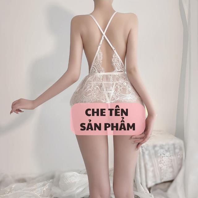 Váy ngủ sexy ren xuyên thấu gợi cảm dây chuỗi hạt sang chảnh đầm tiểu thư dáng xòe kèm chip lọt khe quyến rũ BIKI N226