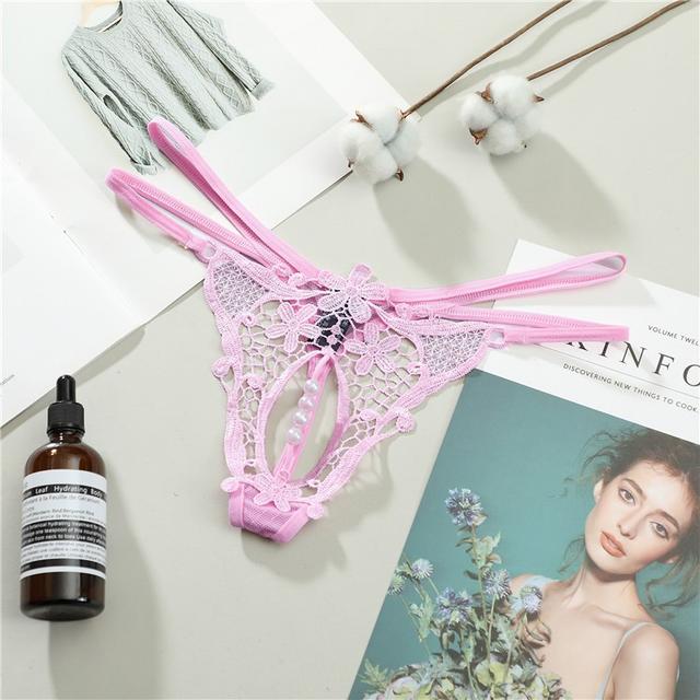 Quần lót đính hạt lọt khe sexy bonita phối hoa gợi cảm chip nữ dây lưng cao đen đỏ trắng quyến rũ  T308  HCM