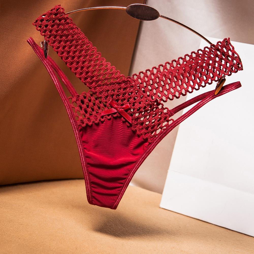 Quần lót sexy phối ren cạp chéo quyến rũ dễ thương chip nữ cao cấp lụa băng mềm mịn co giãn tốt  T349  HCM