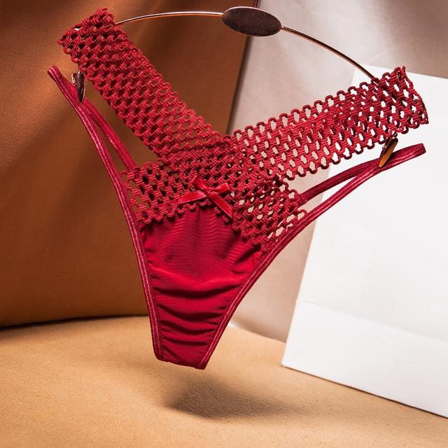 Quần lót sexy phối ren cạp chéo quyến rũ dễ thương chip nữ cao cấp lụa băng mềm mịn co giãn tốt  T349  HCM