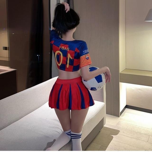 Cosplay bóng đá sexy câu lạc bộ thể thao hở ngực gợi cảm set ngủ nữ cổ động viên Fan hâm mộ dễ thương  N398