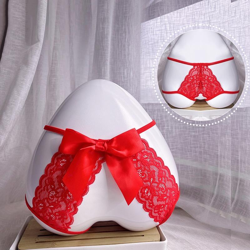 Quần lót ren hoa xẻ đáy cạp cao sexy gợi cảm chip nữ phối nơ khoét đũng hottie quyến rũ  T338  HCM  Hỏa Tốc