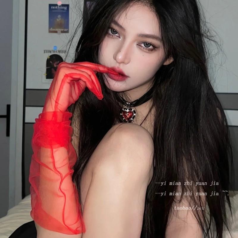 Găng tay lưới phối ren hoa sexy gợi cảm bao tay cưới cô dâu phối đồ nữ cosplay quyến rũ thanh lịch  T512