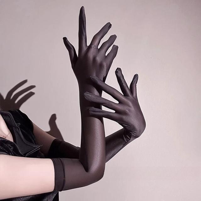 Găng tay lưới phối ren hoa sexy gợi cảm bao tay cưới cô dâu phối đồ nữ cosplay quyến rũ thanh lịch  T512