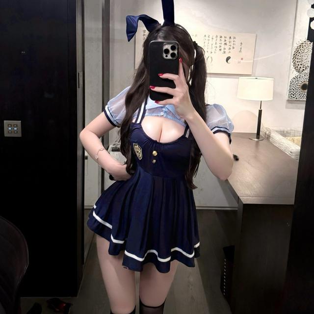 Đồ lót sexy cosplay cô gái thỏ xinh yêu quyến rũ váy xếp ly học sinh JK dáng xoè dễ thương gợi cảm  N331