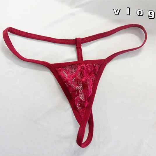 Quần lót lọt khe ren mỏng xuyến thấu sexy gợi cảm quan chip nữ phối nơ hoa xẻ đáy 5 màu quyến rũ  T352  HCM