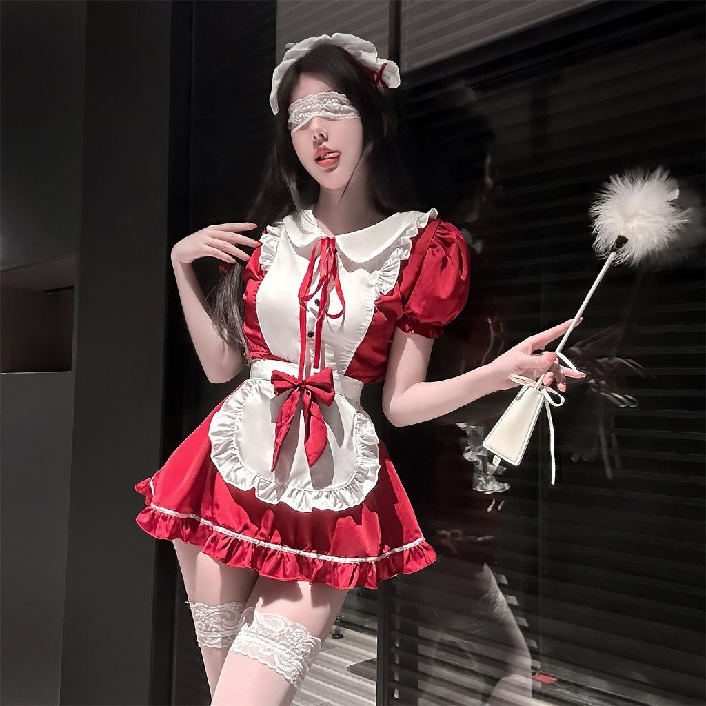 Cosplay hầu gái anime tạp dề dáng xoè xinh xắn đáng yêu váy ngủ nữ giúp việc nơ dễ thương thanh lịch  N876