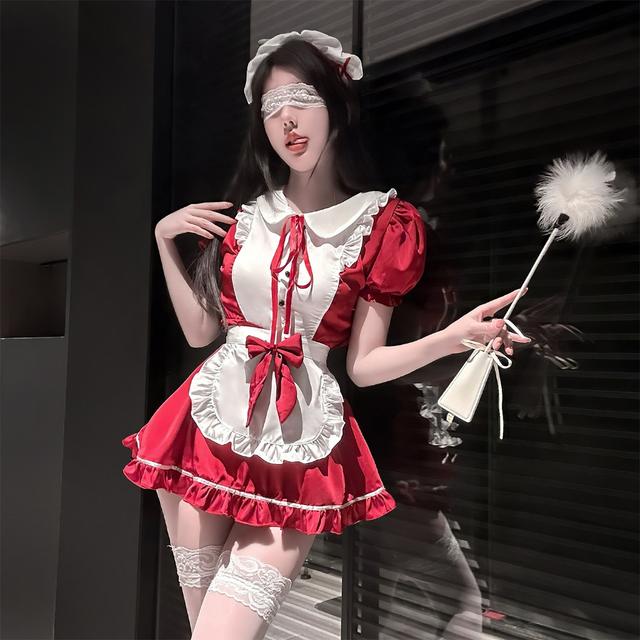 Cosplay hầu gái anime tạp dề dáng xoè xinh xắn đáng yêu váy ngủ nữ giúp việc nơ dễ thương thanh lịch  N876