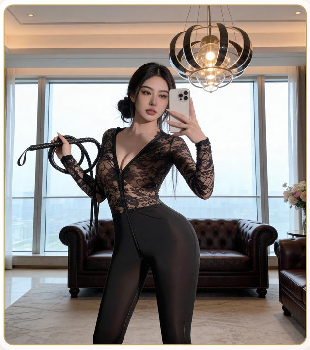 Đồ lót gợi cảm dài tay xuyên thấu có khoá kéo gợi cảm xinh xắn jumpsuit ngủ liền thân hở đáy quyến rũ  N150