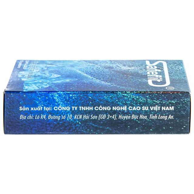 Bao cao su Safefit Freezer Max S52 chứa nhiều gel làm mát, kéo dài thời gian (Hộp 10 cái)