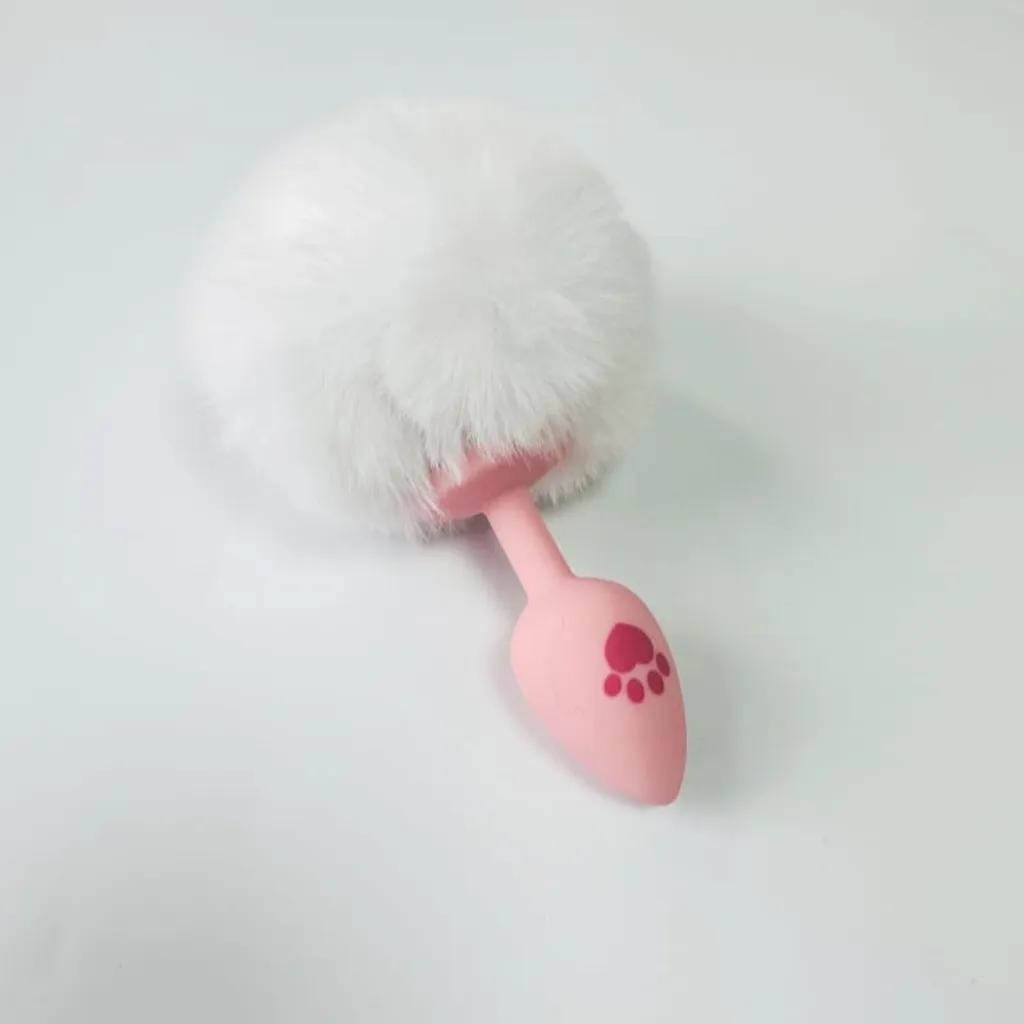 Đuôi Thỏ Cosplay Silicone Trắng Cute