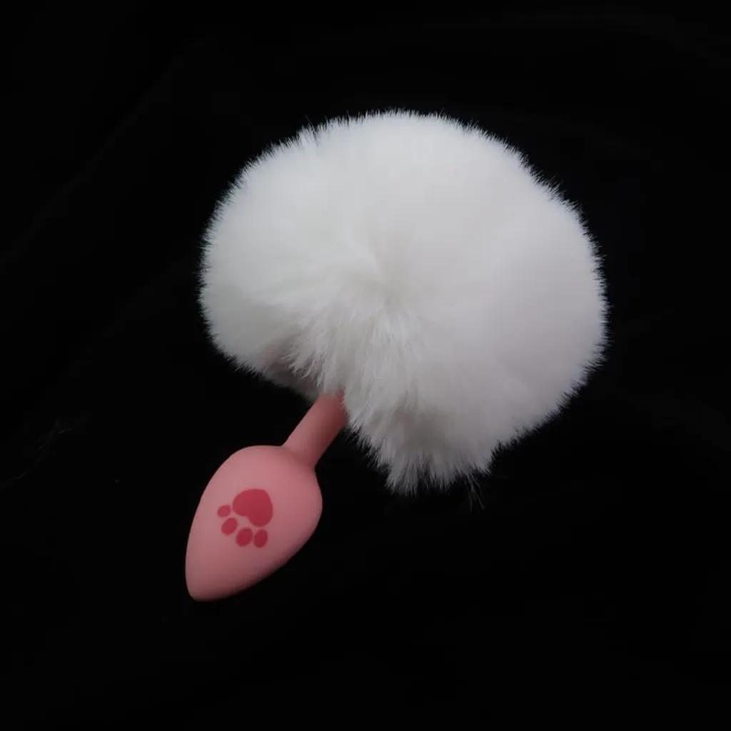 Đuôi Thỏ Cosplay Silicone Trắng Cute