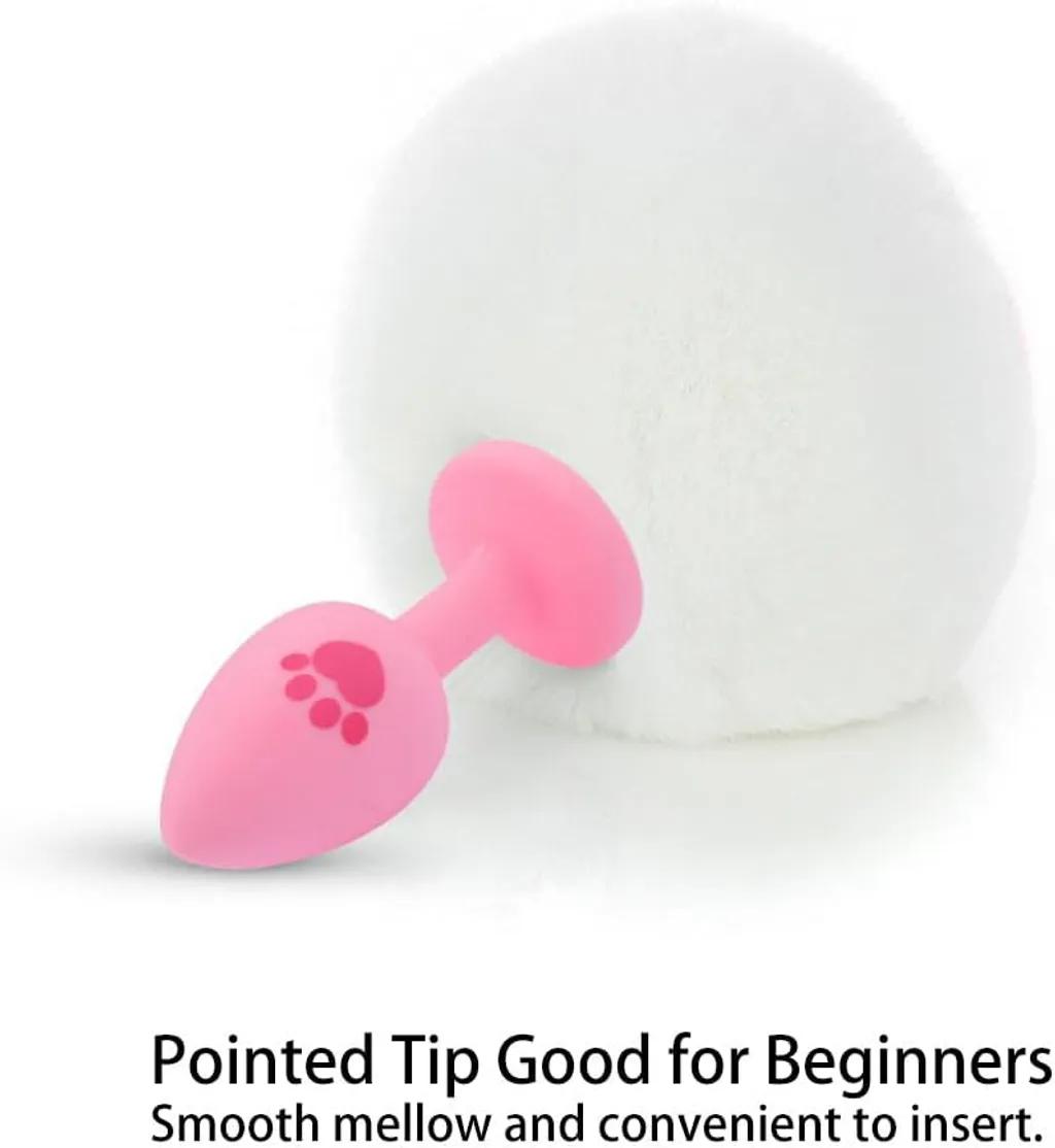 Đuôi Thỏ Cosplay Silicone Trắng Cute