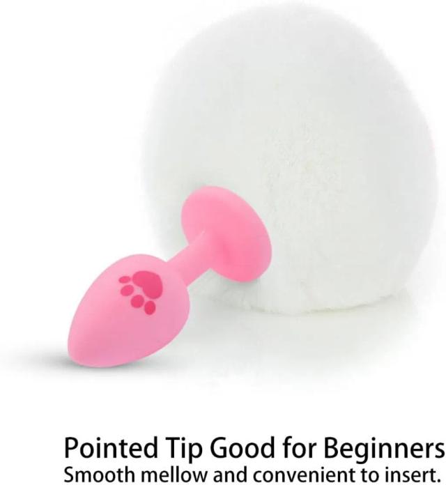 Đuôi Thỏ Cosplay Silicone Trắng Cute