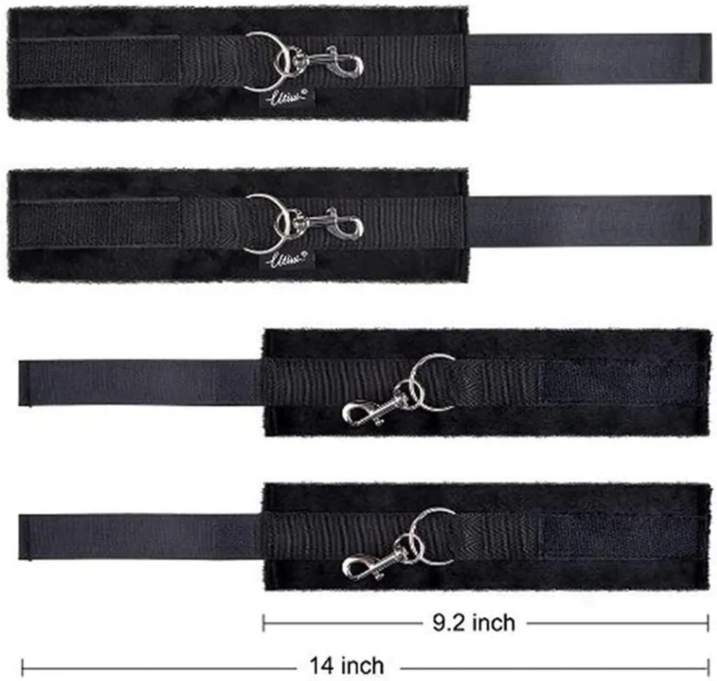 Bộ trói cố định tay chân trên giường BDSM cho cặp đôi
