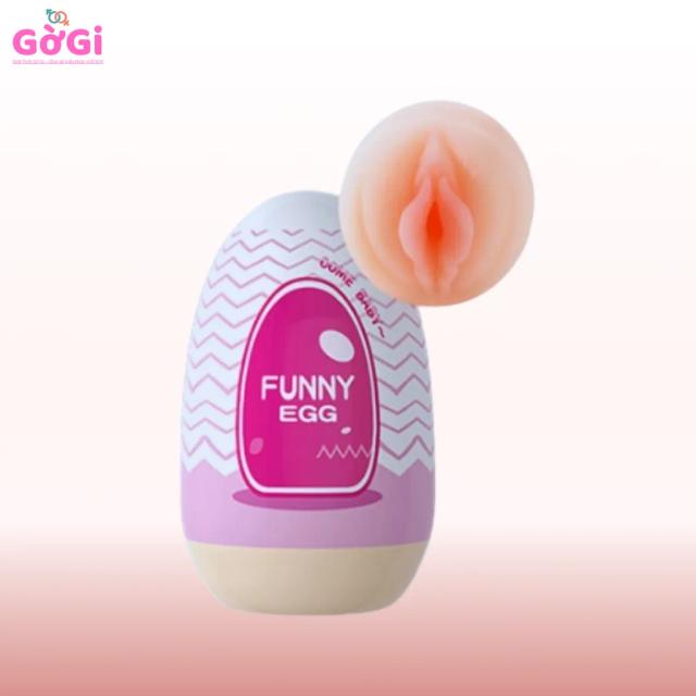 Âm đạo giả hình quả trứng Funny Hồng Mini