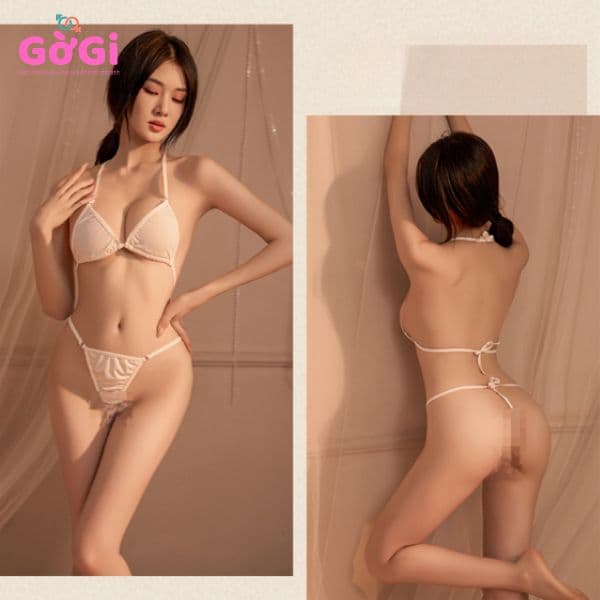 Bộ đồ lót nữ buộc dây sexy quyến rũ ( trắng, đen)