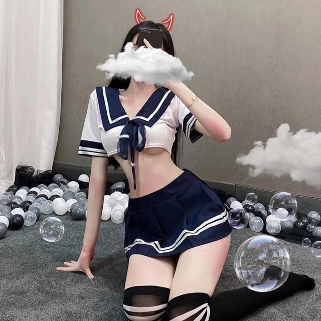 Đồ ngủ sexy cosplay học sinh Nhật Bản đáng yêu đồng phục nữ sinh amine gợi cảm dễ thương N762