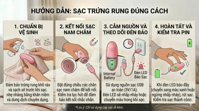 Trứng rung nhanh hết pin? Nguyên nhân và cách xử lý chi tiết