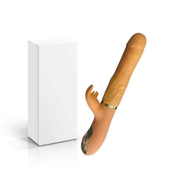 Dương vật giả thụt + ngoáy + rung tự động nhiều chế độ cao cấp thịt siêu mềm như thật