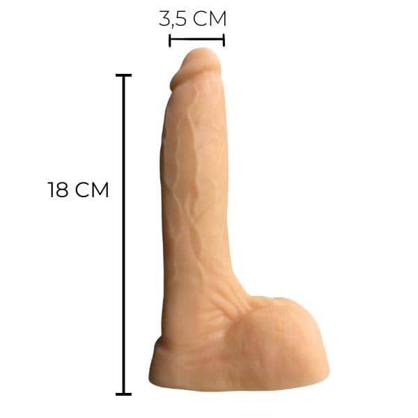 Đồ chơi nữ dương vật giả thủ dâm thịt siêu mềm có rung dùng pin