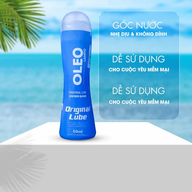 Gel Bôi Trơn Oleo Lampo 50ml - Gel Gốc Nước Nhẹ Dịu Khi Sử Dụng, Không Dính Bết & Không Mùi