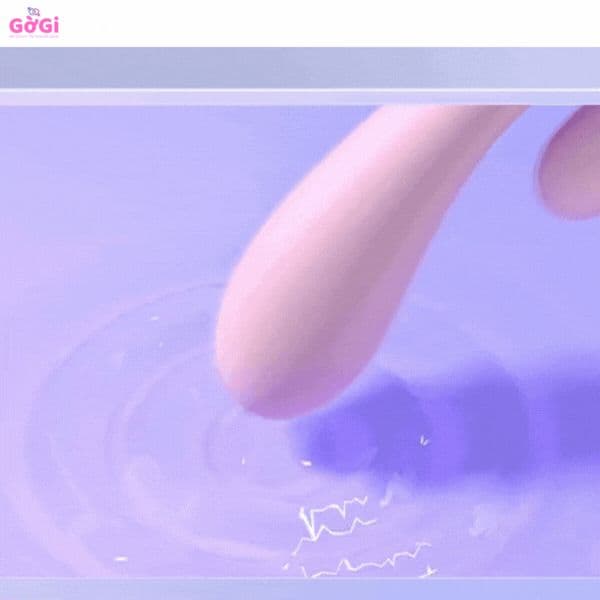 Đồ chơi rung sưởi ấm cơ thể, máy mát - xa rung hai đầu, tần số rung thay đổi, máy thủ dâm im lặng