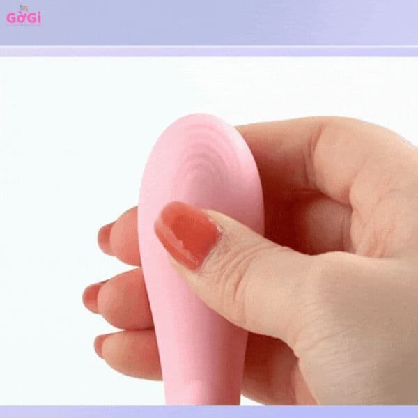 Đồ chơi rung sưởi ấm cơ thể, máy mát - xa rung hai đầu, tần số rung thay đổi, máy thủ dâm im lặng