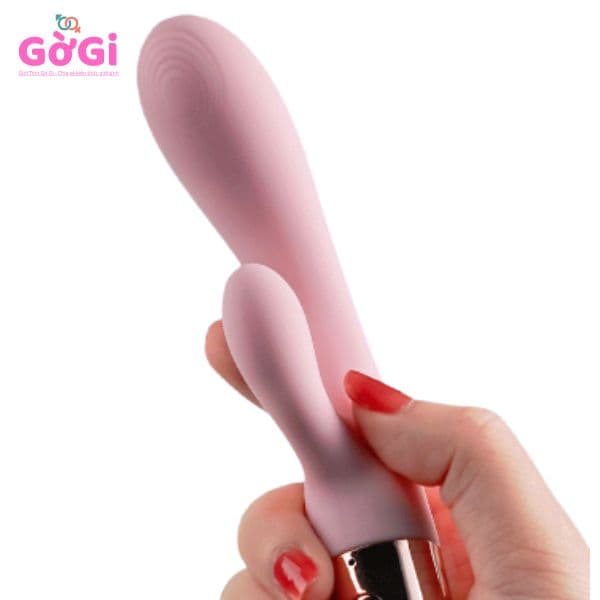 Đồ chơi rung sưởi ấm cơ thể, máy mát - xa rung hai đầu, tần số rung thay đổi, máy thủ dâm im lặng