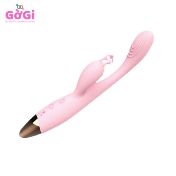 Máy rung sưởi ấm có thể sạc lại bằng USB, đầu kép, máy mát-xa rung mạnh 12 tần số