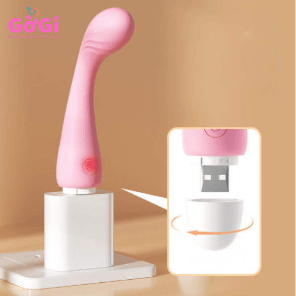 Máy Rung Mini Kín Đáo 10 Tần Số, Sạc USB Ẩn, Chống Nước Cho Nữ