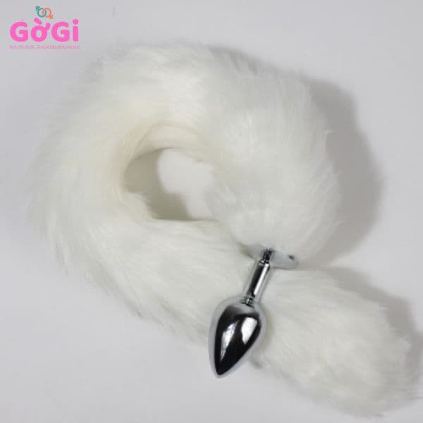 Nút bịt hậu môn đuôi cáo lông mềm – đồ chơi BDSM tạo hình thú vị