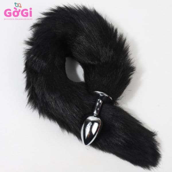 Nút bịt hậu môn đuôi cáo lông mềm – đồ chơi BDSM tạo hình thú vị