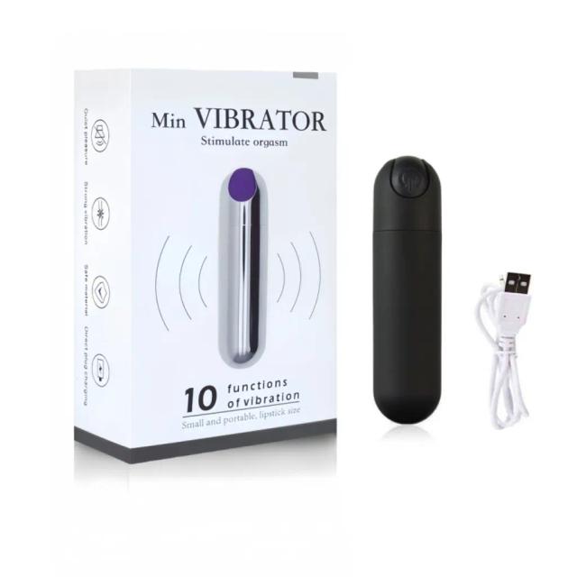 Trứng rung mini ngụy trang hình viên đạn màu đen