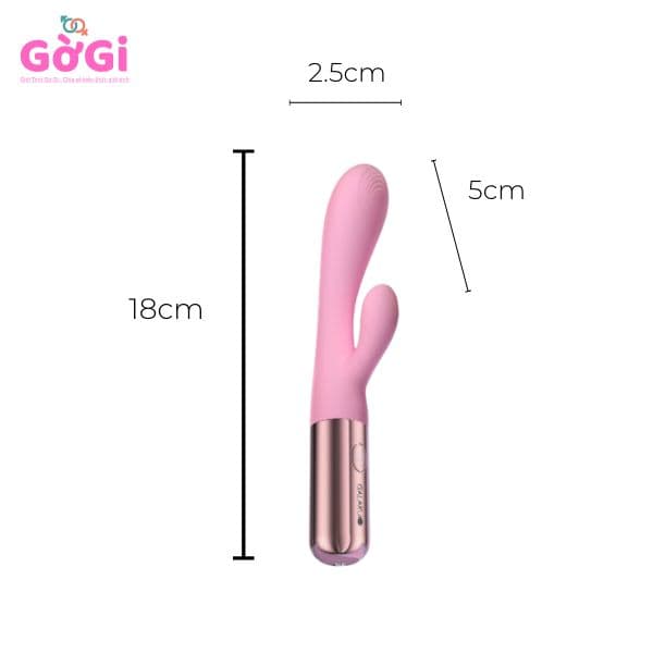 Đồ chơi rung sưởi ấm cơ thể, máy mát - xa rung hai đầu, tần số rung thay đổi, máy thủ dâm im lặng