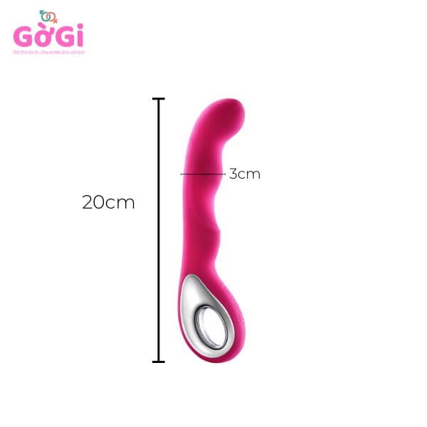 Máy rung kích thích điểm G thiết bị tình dục dành cho nữ pin sạc màu đỏ