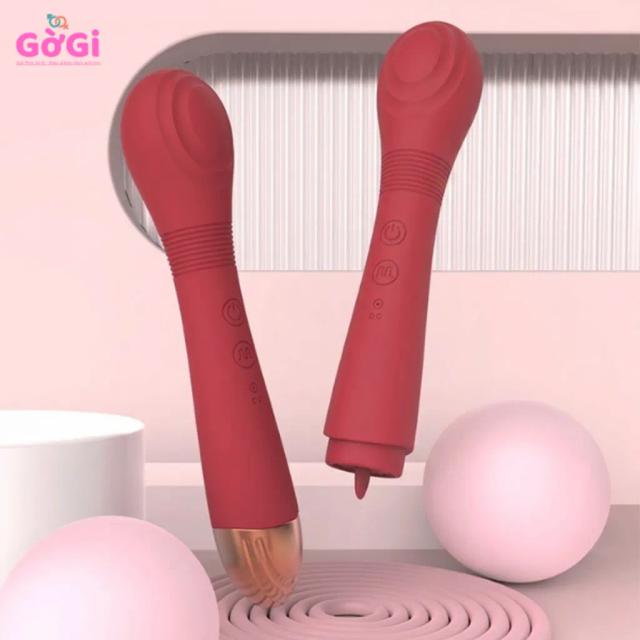 Máy Rung 2 Đầu Liếm & Rung 24 Chế Độ – Kích Thích Kép