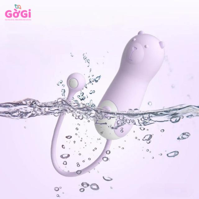 Trứng Rung Mini Cute 10 Chế Độ Siêu Êm, Silicon Mềm, Sạc USB