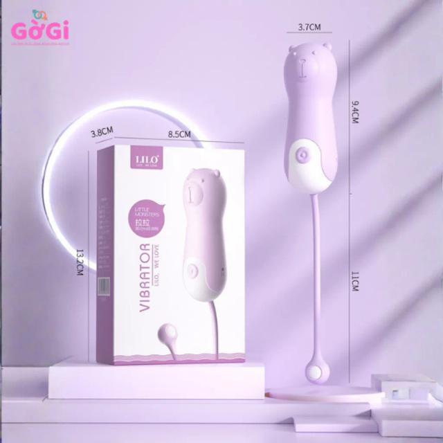 Trứng Rung Mini Cute 10 Chế Độ Siêu Êm, Silicon Mềm, Sạc USB