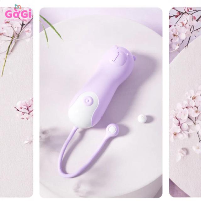 Trứng Rung Mini Cute 10 Chế Độ Siêu Êm, Silicon Mềm, Sạc USB