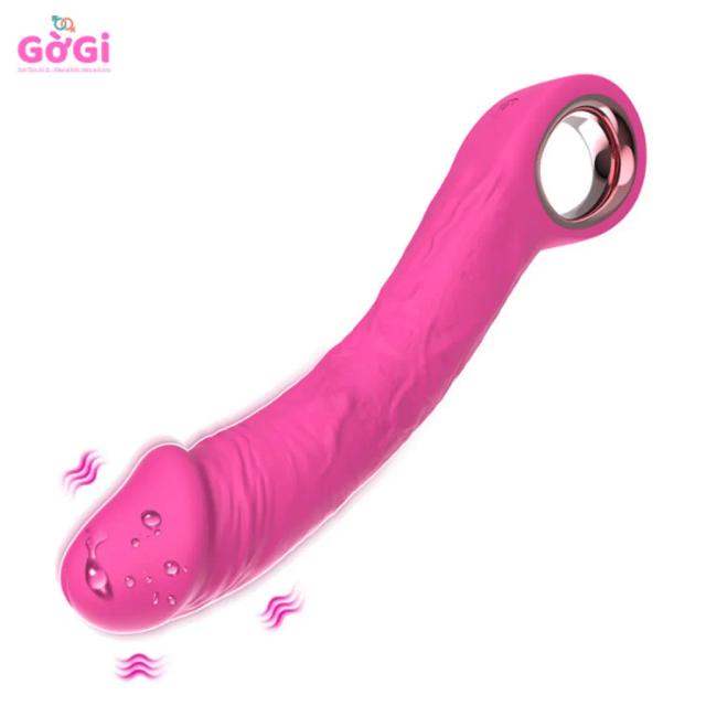 Dương Vật Giả Rung Silicone Cao Cấp Có Tay Cầm Rung Cực Mạnh