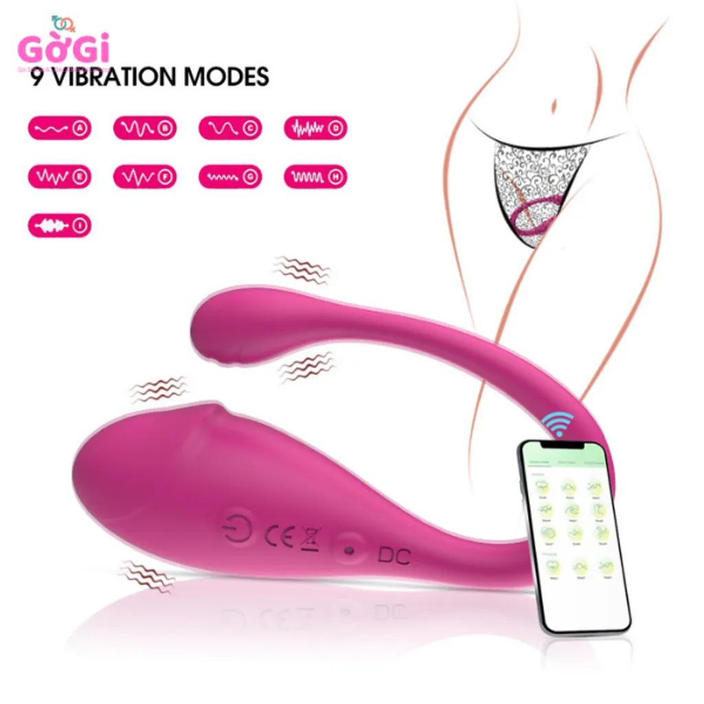 Trứng Rung Mini APP 9 Chế Độ Điều Khiển Từ Xa