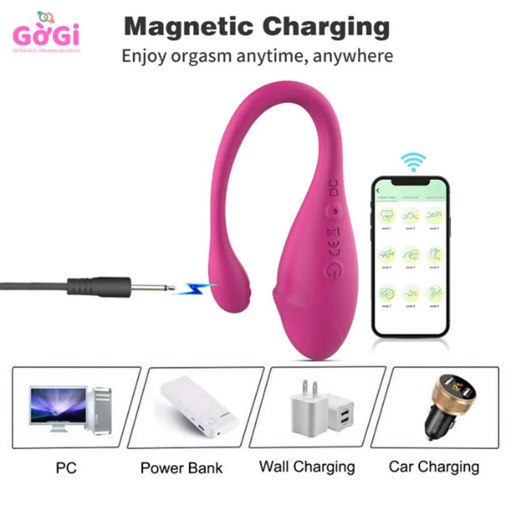 Trứng Rung Mini APP 9 Chế Độ Điều Khiển Từ Xa
