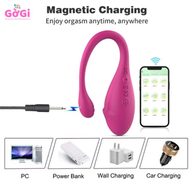 Trứng Rung Mini APP 9 Chế Độ Điều Khiển Từ Xa