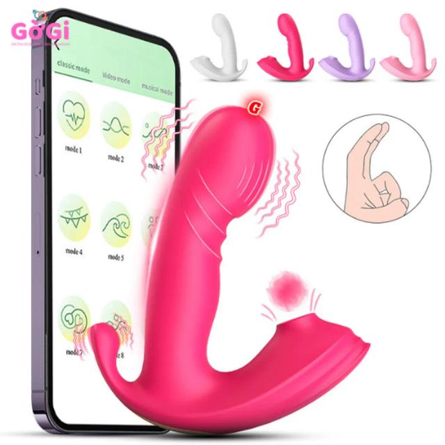 Máy Rung Có Thể Đeo Quần Lót Thông Minh App Cao Cấp – Kích Thích 3 Điểm G & C & B, Điều Khiển Từ Xa Không Giới Hạn