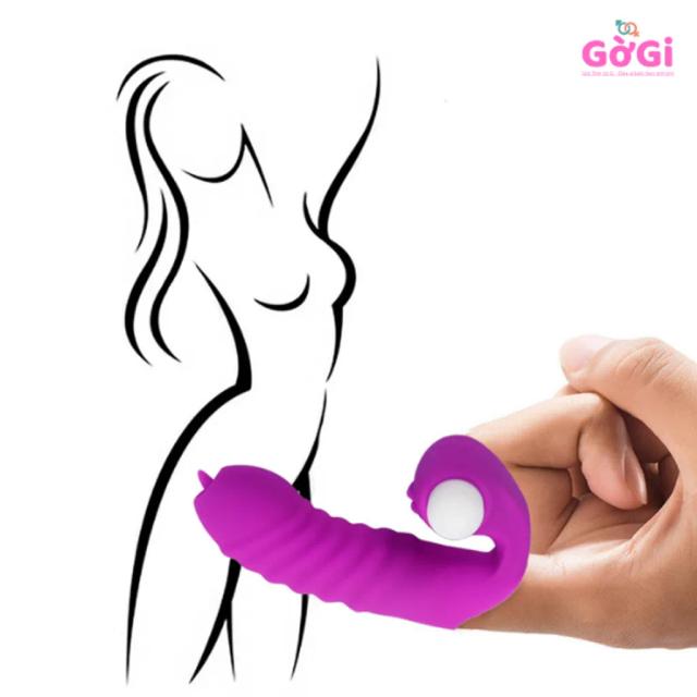 Bao Đeo Ngón Tay Rung Silicone – Finger Vibrator Kích Thích Điểm C