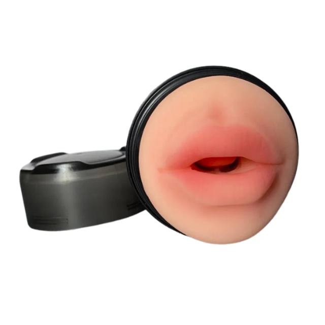 Cốc Thủ Dâm 2 Đầu Cao Cấp – Âm Đạo & Miệng Giả Có Rung, Co Bóp