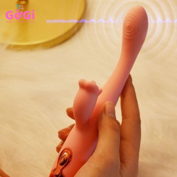 Máy rung liếm lưỡi thế hệ thứ hai sưởi ấm vào cơ thể rung động massage không tiếng ồn