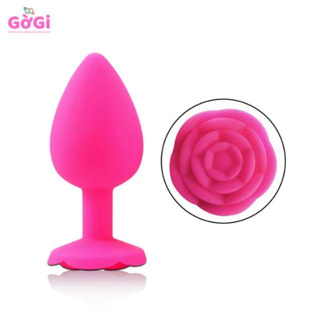Phích Cắm Hậu Môn Silicon Hoa Hồng Mini – Thiết Kế Đế Hoa Độc Đáo